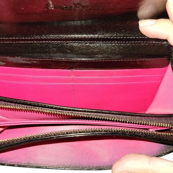 DIOR/ChristianDior Lady Dior  Wallet On Chain Patent Leather Black - Picture 4 of 16